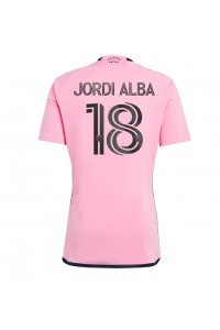 Inter Miami Jordi Alba #18 Jalkapallovaatteet Kotipaita 2024-25 Lyhythihainen